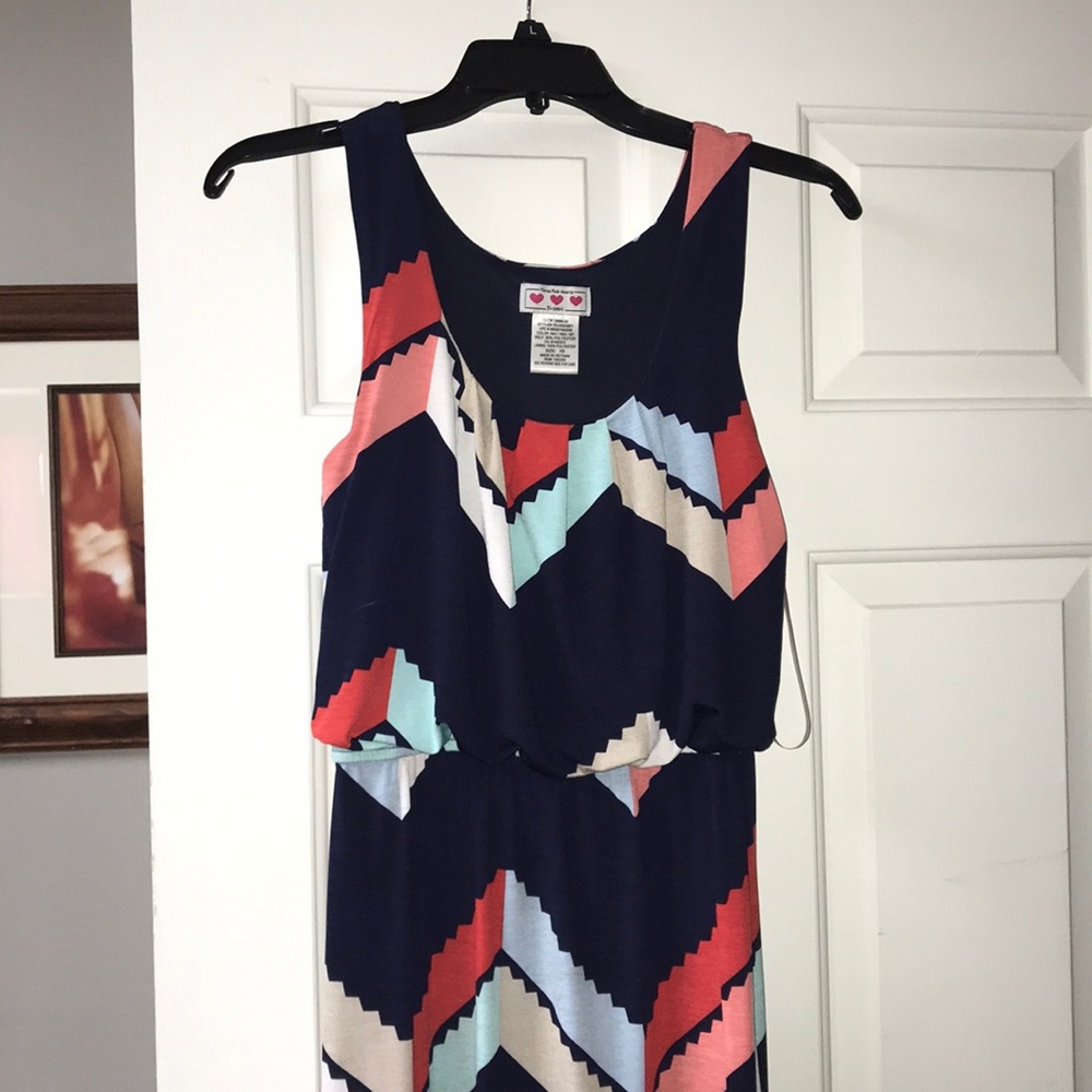 Chevron Maxi Dress